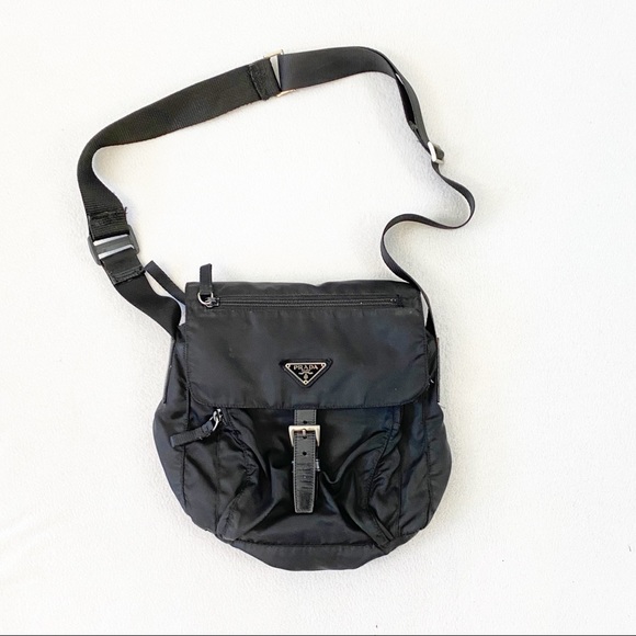 Prada Handbags - Prada Tessuto Nylon Crossbody Bag